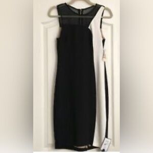 1. State black and white dress in Large.
